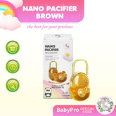 Babyproph Premium Nano Brown Newborn Baby Pacifier Day and Night